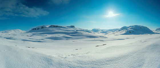 Image showing Snow covered mountain