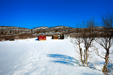 Image showing Winter at a Norwegian farm