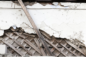 Image showing collapsing building, close-up