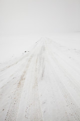 Image showing road in winter