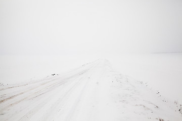 Image showing road in winter