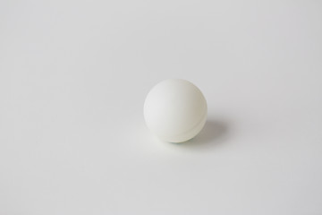 Image showing close up of ping-pong or table tennis white ball