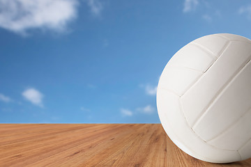 Image showing close up of volleyball ball