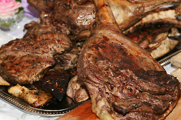 Image showing lamb and pork