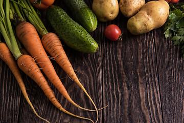 Image showing freshly grown raw vegetables