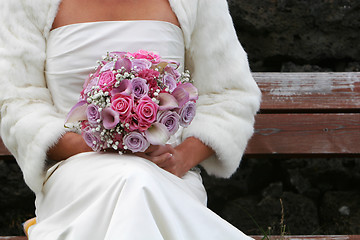 Image showing sitting bride