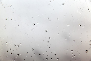 Image showing raindrops on glass