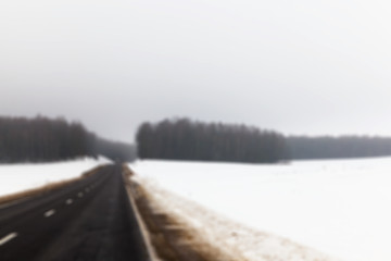 Image showing road in the winter