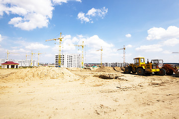 Image showing construction residential house