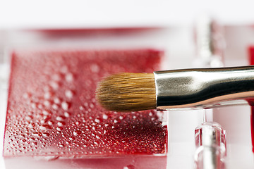 Image showing red women\'s cosmetics