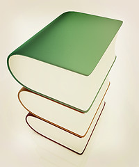 Image showing Glossy Books Icon isolated on a white background. 3D illustratio