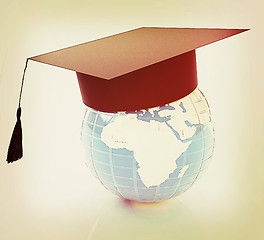 Image showing Global Education . 3D illustration. Vintage style.