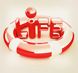 Image showing Concept of life-saving.3d illustration. Global . 3D illustration