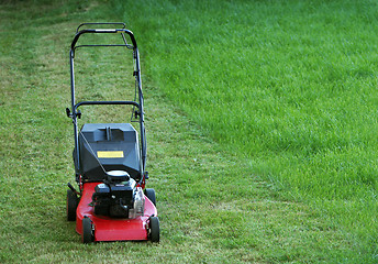 Image showing idle lawnmower