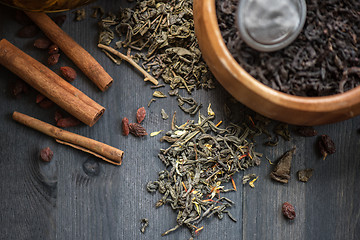 Image showing tea composition closeup