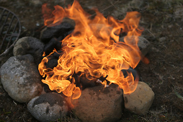 Image showing camping fire