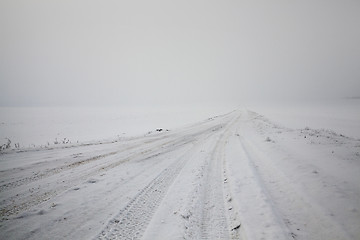 Image showing road in winter