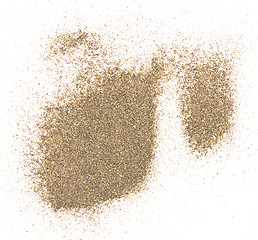 Image showing sand on white