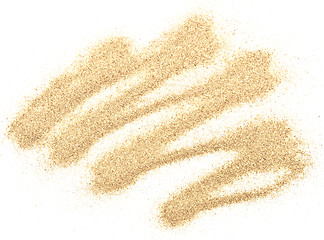 Image showing sand on white