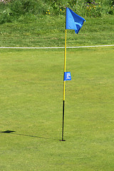 Image showing Golfcourse flag