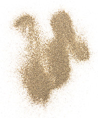 Image showing sand on white