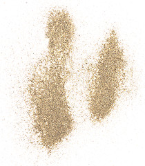 Image showing sand on white