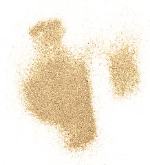 Image showing sand on white