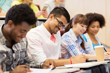 Image showing group of international  students with on lecture 