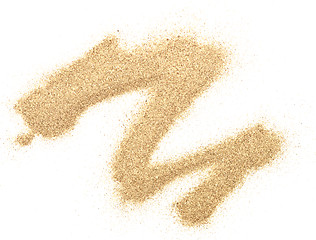 Image showing sand on white