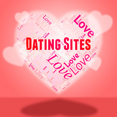 Image showing Dating Sites Means Www Internet And Sweethearts