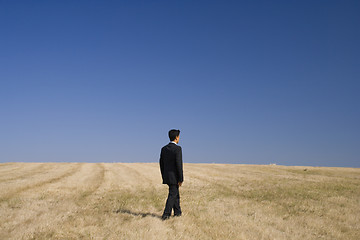 Image showing walking in the field