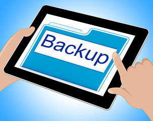 Image showing Backup File Shows Data Archiving And Administration Tablet