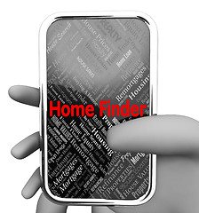 Image showing Home Finder Means Search For And Pinpoint