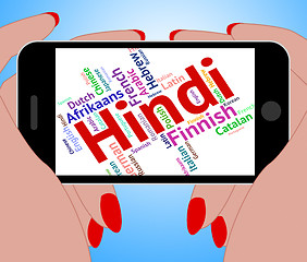 Image showing Hindi Language Means International Words And Vocabulary