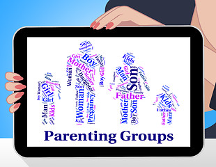 Image showing Parenting Groups Indicates Mother And Baby And Association