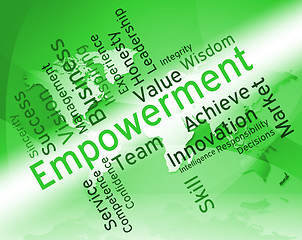 Image showing Empowerment Words Shows Spur On And Empowering