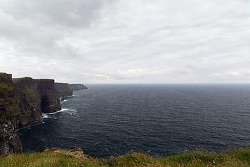 Image showing cliffs of moher and atlantic ocean in ireland