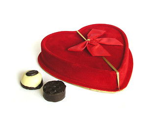 Image showing Red Box with Chocolates