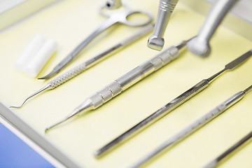 Image showing close up of dental instruments