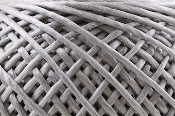 Image showing grey rope roll background