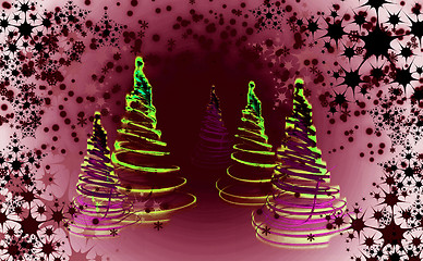 Image showing xmas tree (forest)