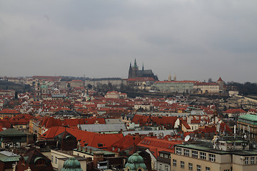 Image showing Prague castle from town hall