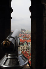 Image showing Prague castle from town hall