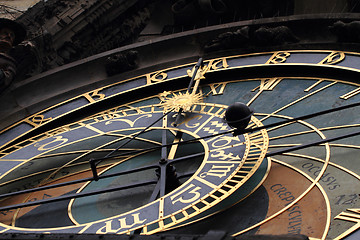 Image showing prague city tower clock