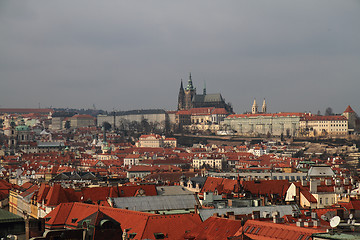 Image showing Prague castle from town hall