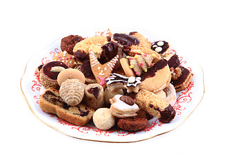 Image showing mixed christmas cookies isolated