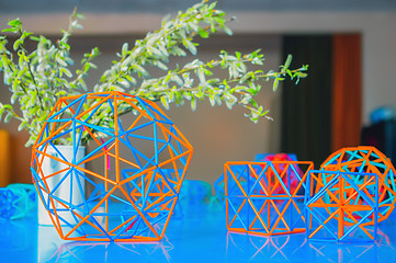 Image showing Volumetric Coloured Models of Geometric Solids