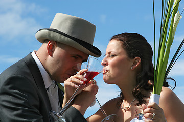 Image showing Wedding toast