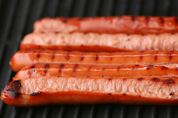 Image showing Hot dog grill