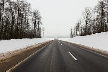 Image showing oad in the winter